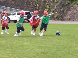 サッカークラブの活動風景